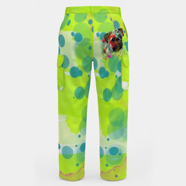 Cargohose mit Rex2 - Hose, lang oder kurz, bunt, 100% Polyester, Grösse S-5XL, fester Stoff, Normale Passform, Mischling, Mix, Mops